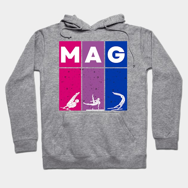 MAG Bi Flag Art Hoodie by Half In Half Out Podcast